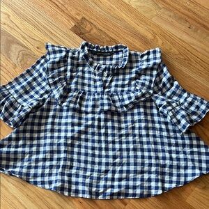 Zara Woman’s Ruffled Gingham Top